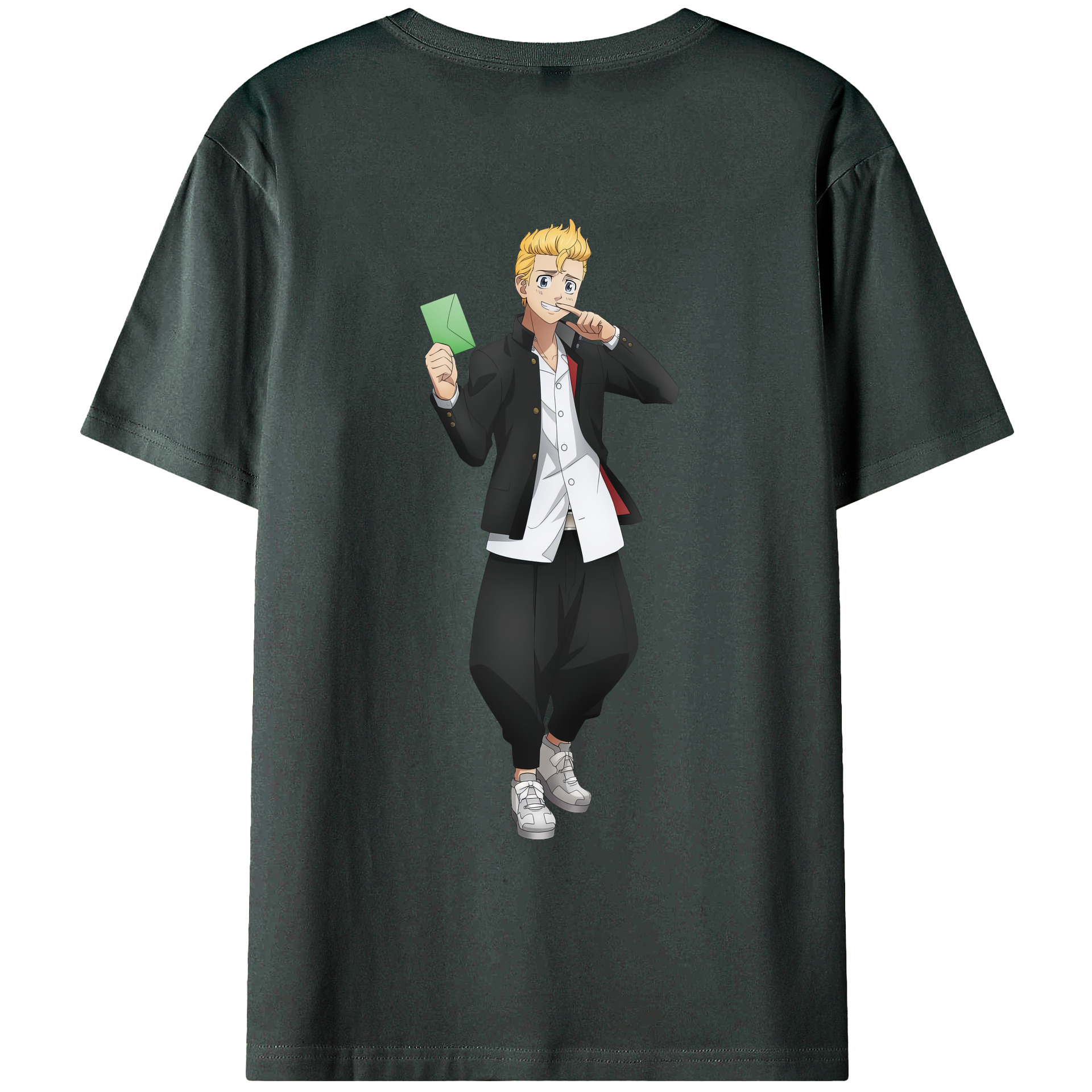 （画像用） 東京リベンジャーズ Tokyo Revengers 綿100％ メンズ半袖Tシャツ（バックプリント） 通気性